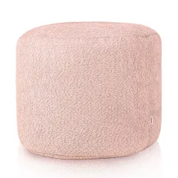 Henger alakú puff - Bouclé (Báránybőr hatású)