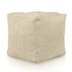 Négyzet alakú puff Kocka - Bouclé (Báránybőr hatású)