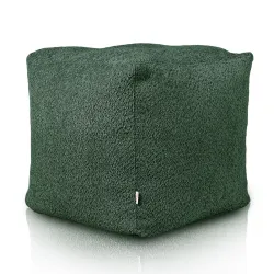 Négyzet alakú puff Kocka - Bouclé (Báránybőr hatású)