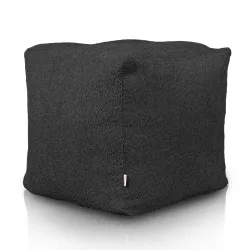 Négyzet alakú puff Kocka - Bouclé (Báránybőr hatású)