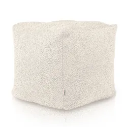 Négyzet alakú puff Kocka - Bouclé (Báránybőr hatású)