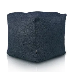 Négyzet alakú puff Kocka - Bouclé (Báránybőr hatású)