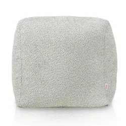 Négyzet alakú puff Kocka - Bouclé (Báránybőr hatású) – nézet 2