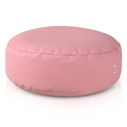 Kerek lábtartó puff - Műbőr