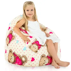 Babzsákfotel Babzsák L gyerekeknek - Prémium Mintás Szövet – nézet 17
