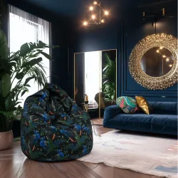 Babzsákfotel Babzsák XL Standard -Prémium Mintás Szövet – nézet 88