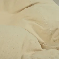 Babzsákfotel Babzsák XXL felnőtteknek Gigant - Prémium Természetes Pamut - Festetlen, Ökológiai – nézet 5
