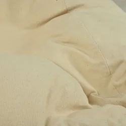 Babzsákfotel Babzsák L gyerekeknek - Prémium Természetes Pamut - Festetlen, Ökológiai – nézet 5