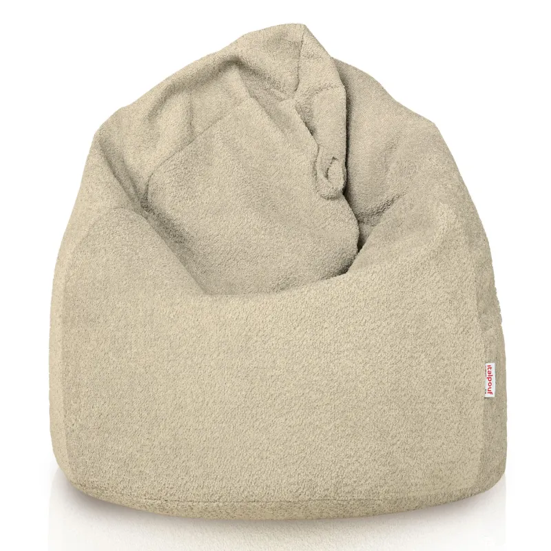 Babzsákfotel Babzsák XL Standard - Bouclé (Báránybőr hatású) – nézet 3