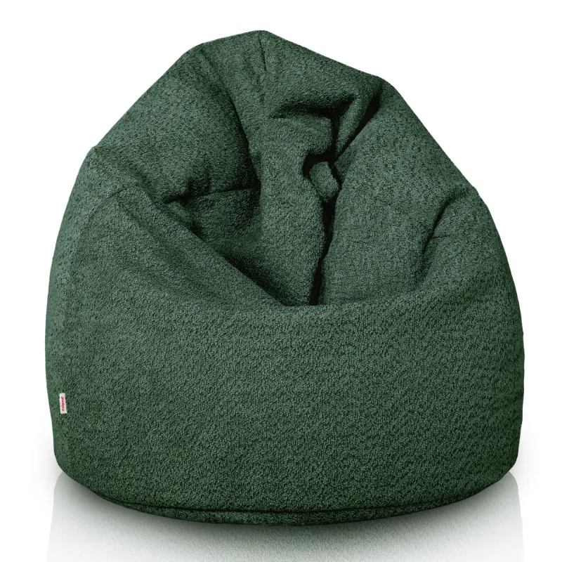 Babzsákfotel Babzsák L gyerekeknek - Bouclé (Báránybőr hatású) – nézet 15