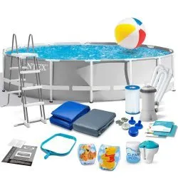 INTEX 26726 Vázas Medence 457x122 cm 17 Részes Szett
