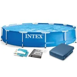 INTEX 28210 Kerti Medence Kerettel 366 x 76 cm 6 az 1-ben Szett
