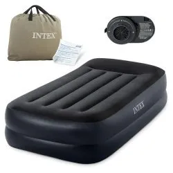 Bársony Matrac 191x99x42 cm Beépített Elektromos Szivattyúval INTEX 64122ND