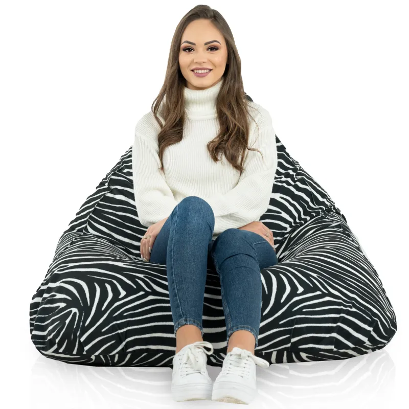 Padló Babzsákfotel Babzsák XL Bermuda - Prémium Mintás Szövet – nézet 56