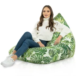 Padló Babzsákfotel Babzsák XL Bermuda - Prémium Mintás Szövet – nézet 57