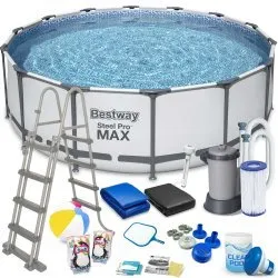 Bestway 5612Z Vázas Medence 488 x 122 cm 19 részes szett