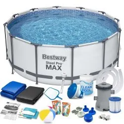 Bestway 56595 Vázas Medence 427 x 84 cm 17 részes szett
