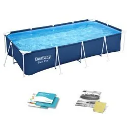 Kerti Medence Acélvázzal 400 x 211 x 81 cm 4 részes Bestway 56405N