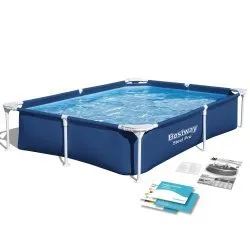 Négyszögletes Keretes Medence 221 x 150 x 43 cm Bestway 56401N