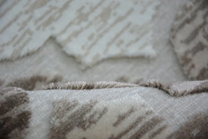 Dywan AKRYL YAZZ 3766 D.Beige/Brown Koniczyna Marokańska Trellis