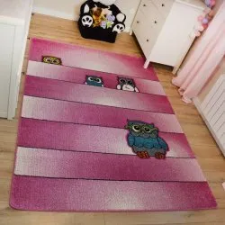 KIDS Sowy szőnyeg rózsaszín C412