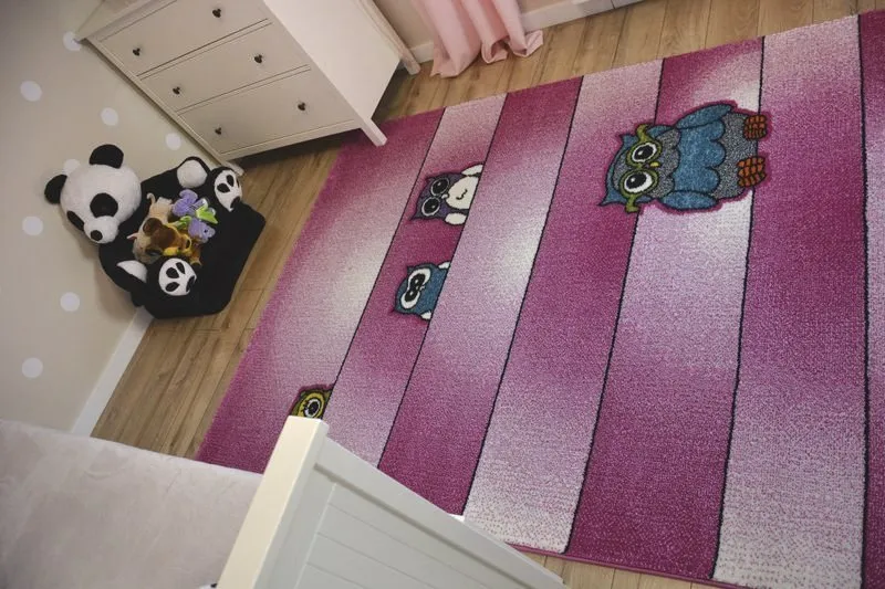 KIDS Sowy szőnyeg rózsaszín C412