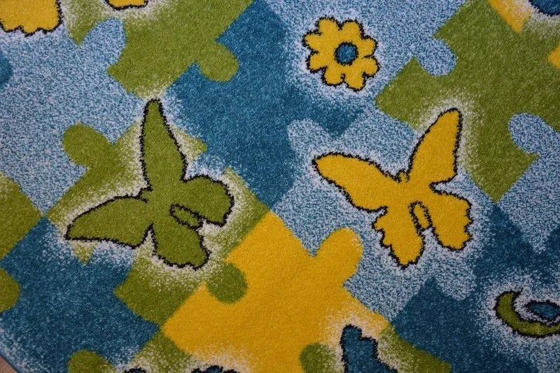 Szőnyeg KIDS Butterfly kék C429