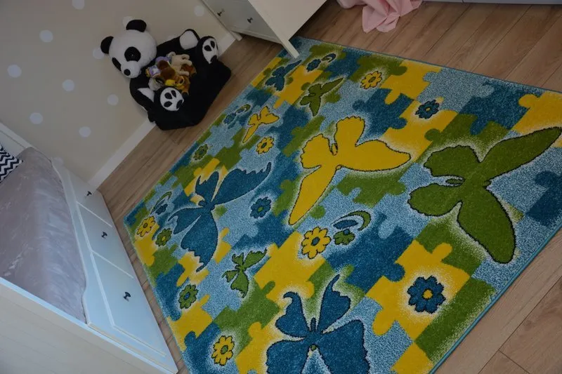 Szőnyeg KIDS Butterfly kék C429