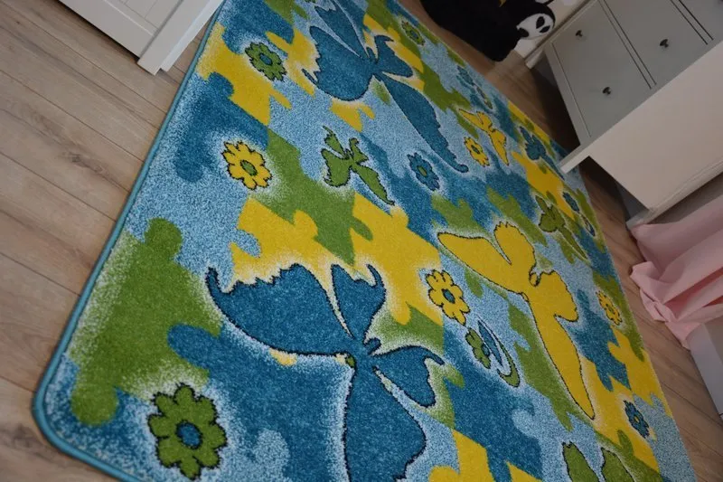Szőnyeg KIDS Butterfly kék C429