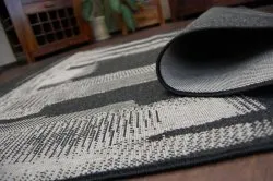 KÖTÖTT SIZAL SZŐNYEG FLOORLUX 20240 fekete / ezüst