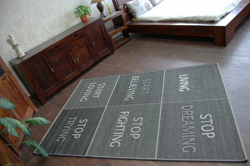 KÖTÉLSZŐNYEG SIZAL FLOORLUX 20275 YOLO fekete / ezüst