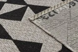 DYWAN SZNURKOWY SIZAL FLOORLUX 20489 silver / black TRÓJKĄTY