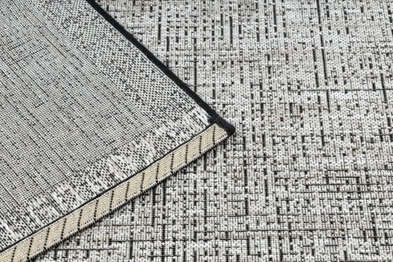 DYWAN SZNURKOWY SIZAL FLOORLUX 20401 Ramka srebrny / czarny