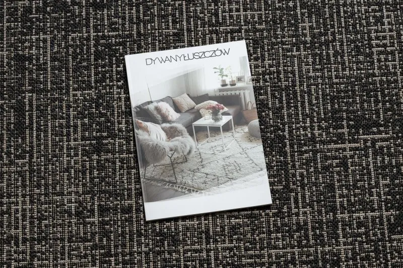 DYWAN SZNURKOWY SIZAL FLOORLUX 20401 Ramka czarny / srebrny 