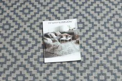 Szőnyeg KÖTÖTT SIZÁL FLAT 48357/951 NÉGYZETEK