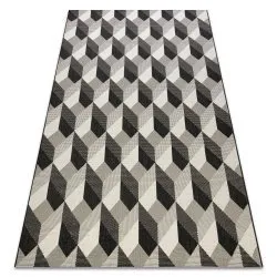 Szőnyeg KÖTÖTT SIZÁL FLAT 48624/690 KOCKÁK 3D