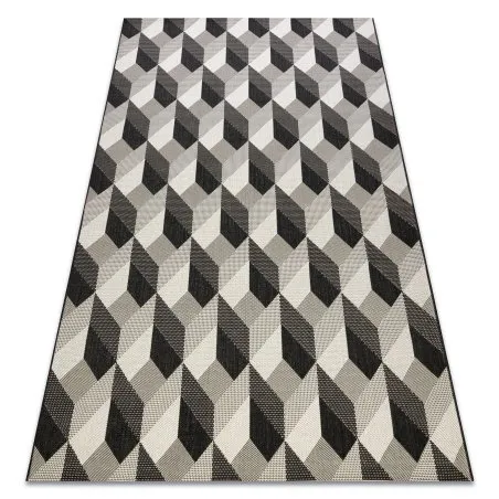 Szőnyeg KÖTÖTT SIZÁL FLAT 48624/690 KOCKÁK 3D