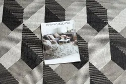 Szőnyeg KÖTÖTT SIZÁL FLAT 48624/690 KOCKÁK 3D