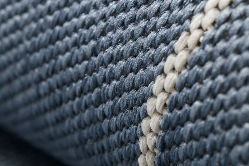 Szőnyeg KÖTÉLSZERŰ SISAL FLAT 48721/591 KOCKÁK 3D kék