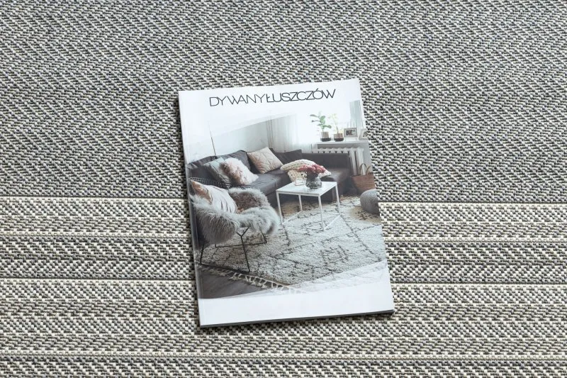Dywan SZNURKOWY SIZAL FLAT 48829637 Jodełka szary