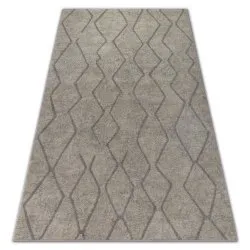 Dywan SOFT 8050 ZYGZAK BOHO krem / jasny brąz