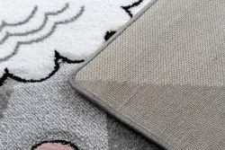 PETIT UNICORN egyszarvú szőnyeg szürke