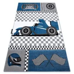 PETIT RACE versenyautó Forma 1 autó kék szőnyeg