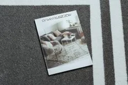 Dywan HAMPTON Ramka szary