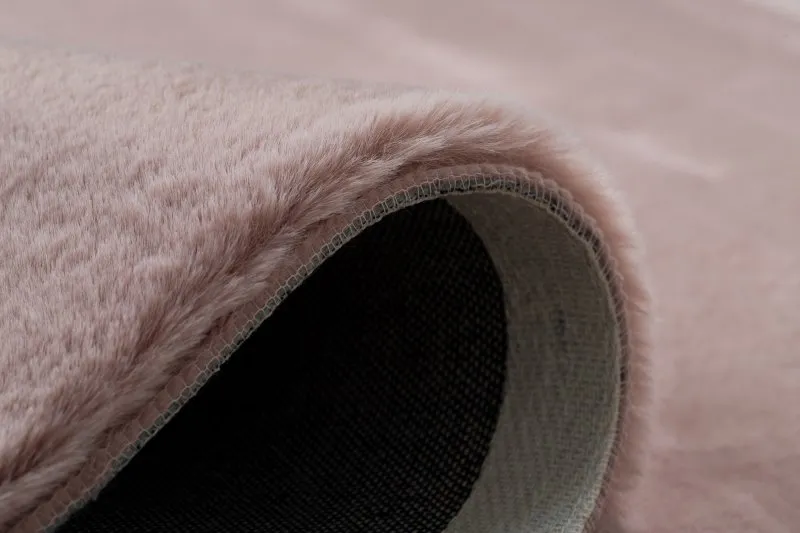BUNNY szőnyeg rózsaszín NYÚLSZŐR IMITÁCIÓ