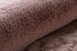 BUNNY szőnyeg kör rózsaszín NYÚLSZŐR UTÁNZAT