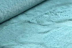 BUNNY szőnyeg kör aqua kék NYÚLSZŐR IMITÁCIÓ