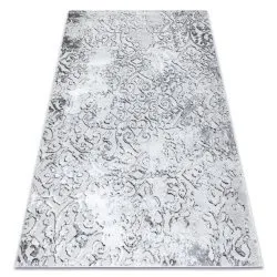 Szőnyeg MEFE modern 8724 Ornament vintage kopott - Strukturált, két szintű szálak szürke