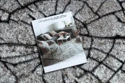 Dywan nowoczesny COZY 8875 Wood, pień - Strukturalny, dwa poziomy runa brązowy