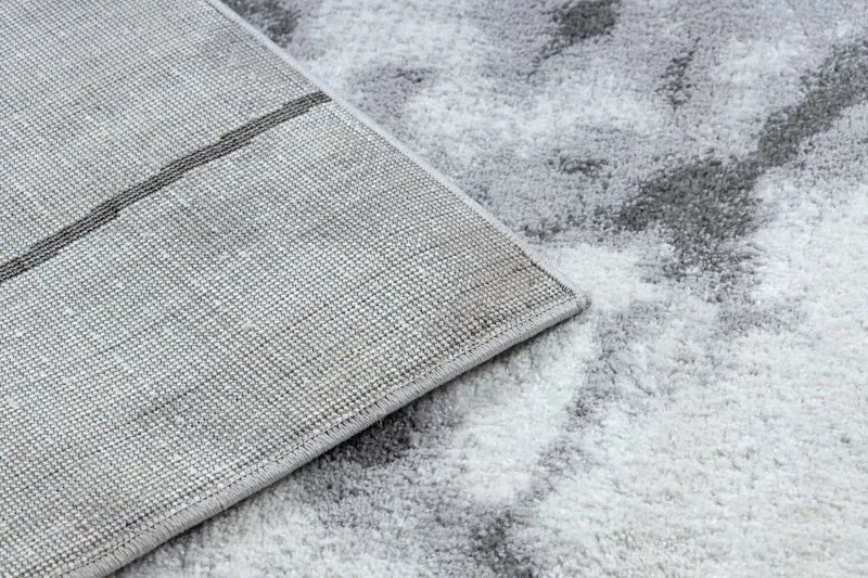 Dywan nowoczesny COZY Lina, geometryczny, marmur - Strukturalny, dwa poziomy runa szary